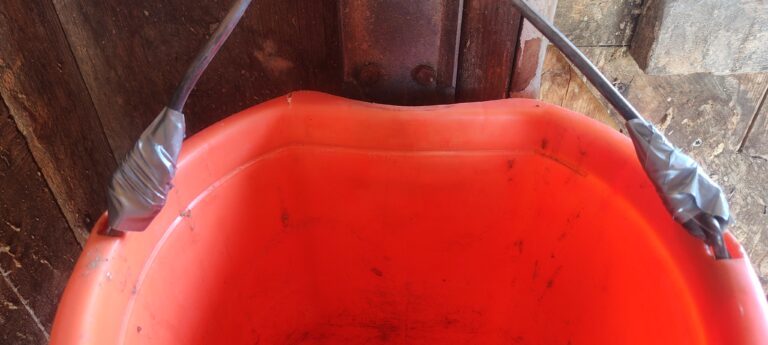 Duct tape on barn hardware